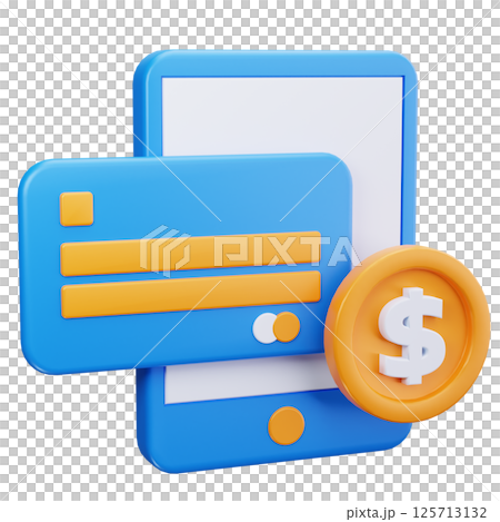 Mobile Payment 3D Icons Mobile Payment 3D Icons 125713132