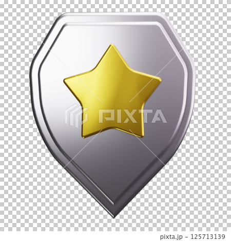 Badge Shield 3D Icons Badge Shield 3D Icons 125713139