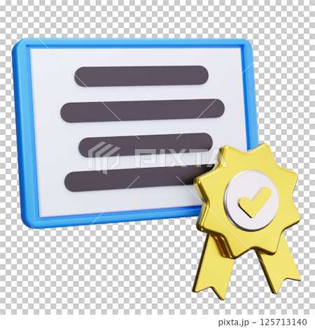 Certificate 3D Icons Certificate 3D Icons 125713140