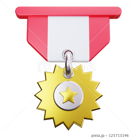 Medal Badge 3D Icons 125713146