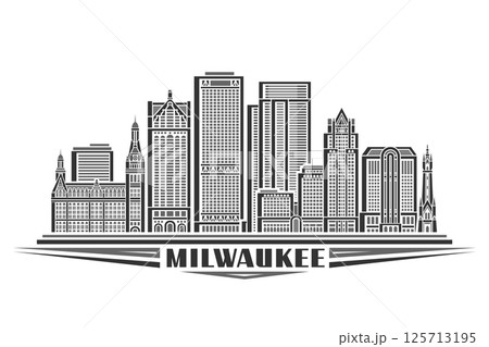 Vector illustration of Milwaukee Vector illustration of Milwaukee 125713195