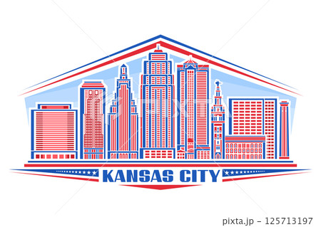 Vector illustration of Kansas City Vector illustration of Kansas City 125713197