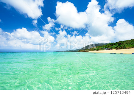 エメラルドグリーンの美しいビーチ　石垣島の空気に癒される休日 125713494