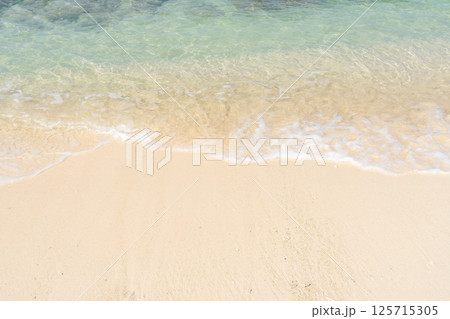 来間島　ムスヌン浜の美しいビーチ 125715305