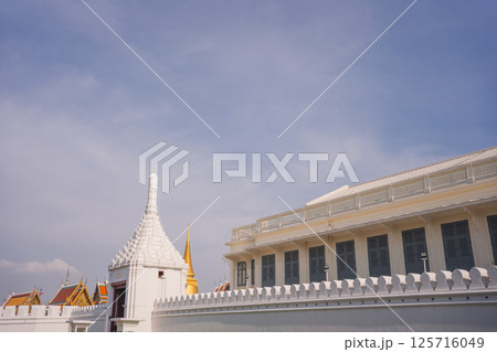 solo travel with man chilling see city life in bangkok thailand in summer season 125716049