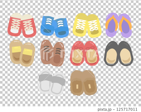 靴  種類  イラストセット 125717011