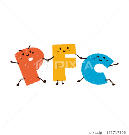 手描きのPFCバランスを表すキャラクター 手描きのPFCバランスを表すキャラクター 125717596