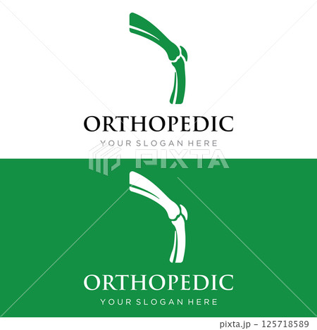 Bone or orthopedic logo template design for bone care and bone health. 125718589