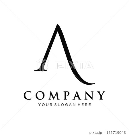 Logo design initial initial letter A monogram or modern geometry.Logo for brand, fashion, business card, company. Logo design initial initial letter A monogram or modern geometry.Logo for brand, fashion, business card, company. 125719048