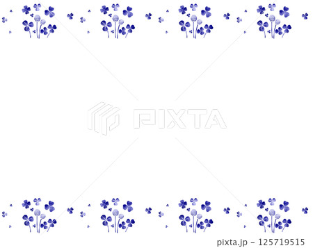 クローバーの背景（水彩）　B-3 125719515