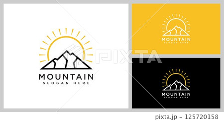 mountain logo vector design template 125720158