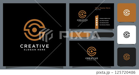 initial letter c logo vector design 125720486
