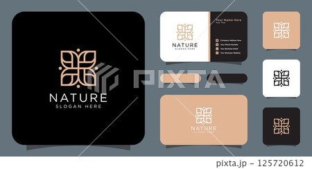 flower nature logo design template vector 125720612