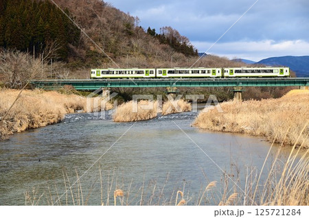 JR釜石線 猿ヶ石川橋梁 125721284