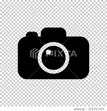 Simple camera icon illustration Simple camera icon illustration 125721323