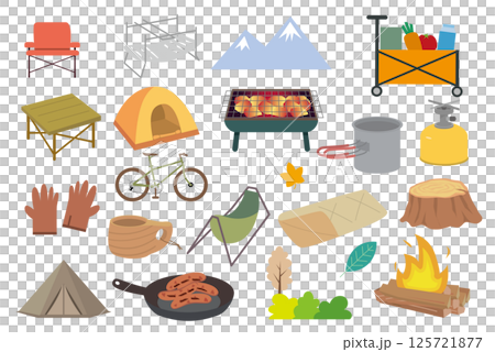 アウトドアキャンプレジャーセット 125721877
