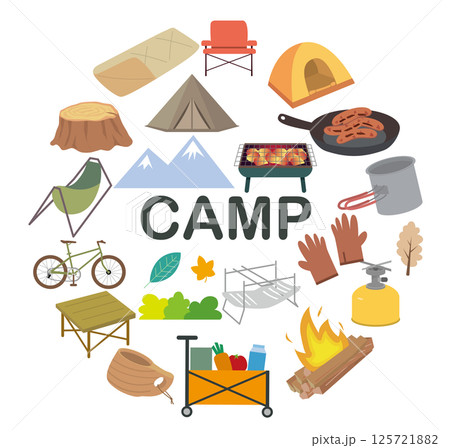 アウトドアキャンプレジャーセット 125721882