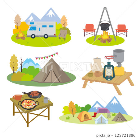 アウトドアキャンプレジャーセット アウトドアキャンプレジャーセット 125721886