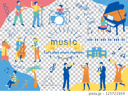 音楽を楽しむ人達 125721954