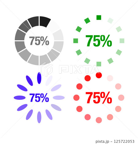 Abstract Vector Loading Colorful Icon Design Template Abstract Vector Loading Colorful Icon Design Template 125722053