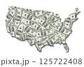 USA money map 125722408