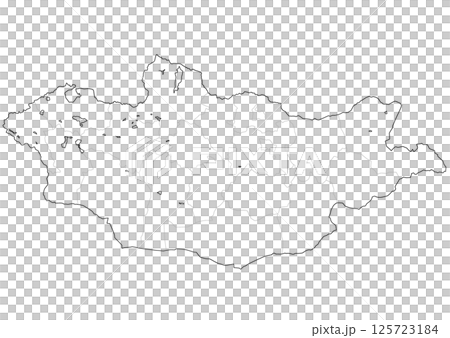 蒙古空白地圖 蒙古空白地圖 125723184