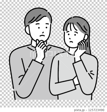 Thinking couple 125723490