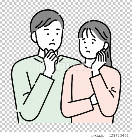 Thinking couple 125723491