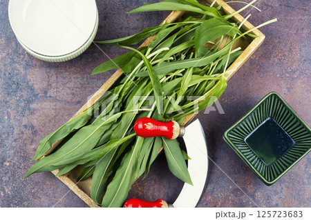 Ramps on the kitchen table. 125723683