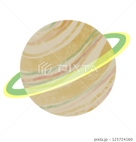 シンプルな土星 125724160