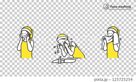 女人洗臉套裝，變化，2 種顏色 125725254