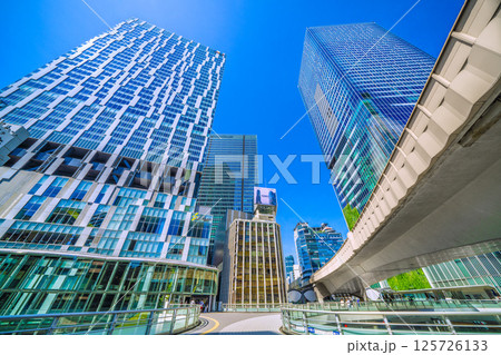 日本の東京都市景観 渋谷ストリームや渋谷スクランブルスクエアなど渋谷“東急村”のビル群など＝3日 125726133