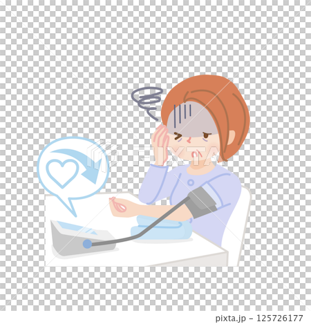 中年婦女測量血壓_低血壓 125726177