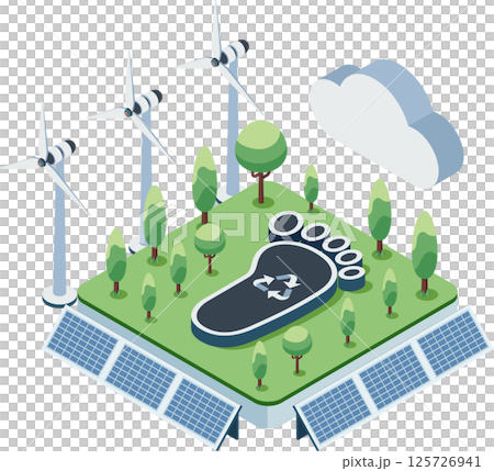Isometric Carbon Footprint Reduction with Sustainable Energy Isometric Carbon Footprint Reduction with Sustainable Energy 125726941