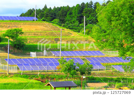 空き地を利用した太陽光パネル 125727069