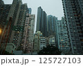 香港　文武廟　ビル群 125727103