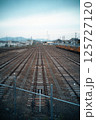 線路　停車場　電車の車庫 125727120