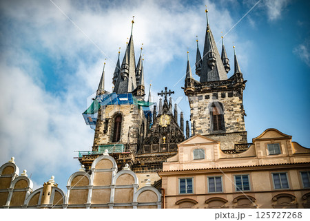 Church Of Our Lady Before Tyn A Sight Of Prague On A Market Square 125727268