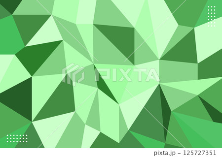 Green Geometric Polygonal Background.Vector Illustration 125727351