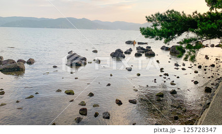 寺島と大村湾の自然風景 寺島と大村湾の自然風景 125728347