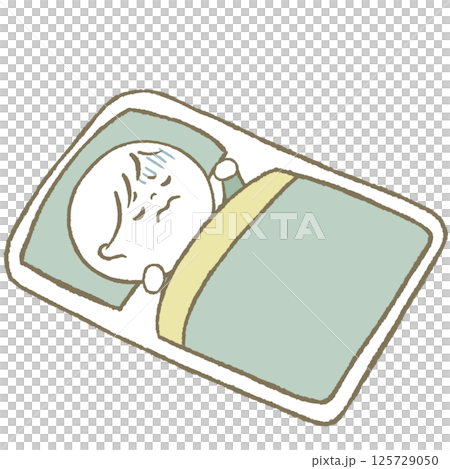 Unwell baby, light blue 125729050