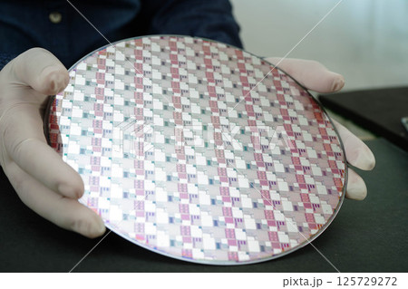 Silicon wafer for manufacturing semiconductor of integrated circuit. Silicon wafer for manufacturing semiconductor of integrated circuit. 125729272