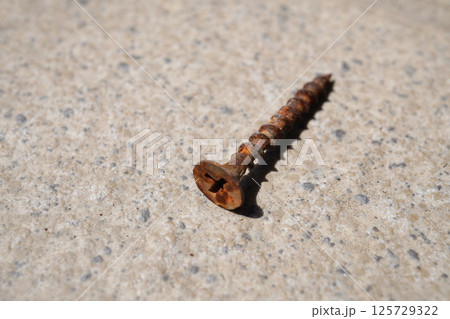 錆びたスクリューネジ04 錆びたスクリューネジ04 125729322