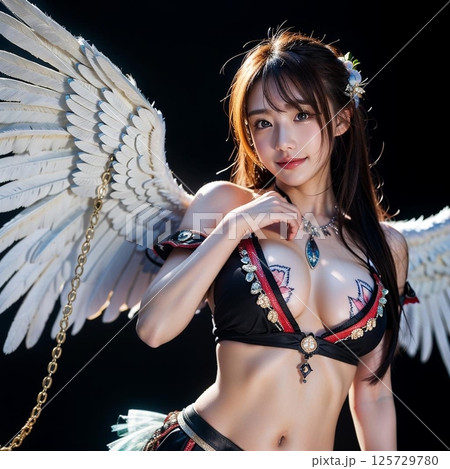 黒いドレス　と　翼！！ 125729780