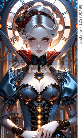 セクシーなドレス姿の吸血鬼 125730499