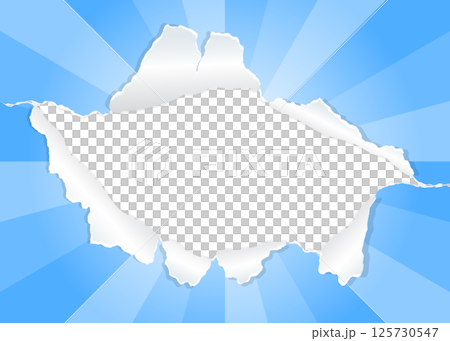 Sunburst and holey paper background material, frame Sunburst and holey paper background material, frame 125730547