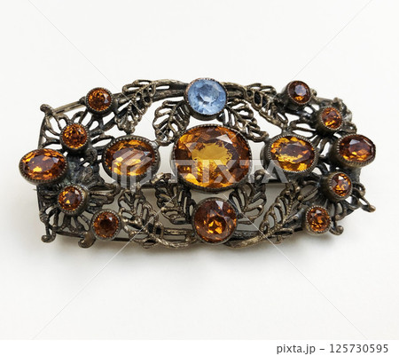 Elegant jewelry brooch for women clean product shot 125730595