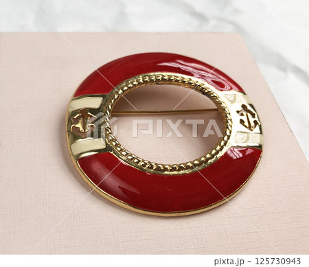 Handmade vintage brooch womens jewelry clean flat photo Handmade vintage brooch womens jewelry clean flat photo 125730943