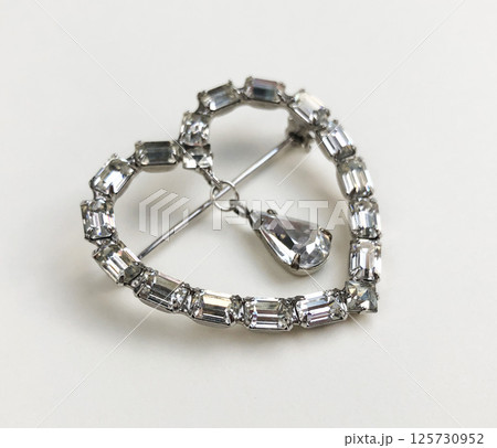 Vintage brooch isolated womens fashion accessory image 125730952