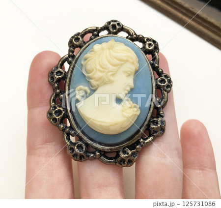 Romantic womens brooch jewelry vintage design photo 125731086